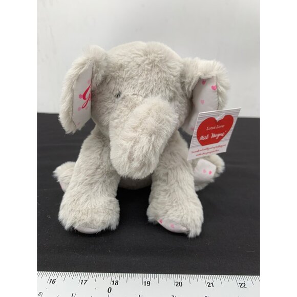 Lotsa Love Meet Hugme Its a Girl Gray Elephant Baby Shower Gift Plush Stuff Anim - Picture 1 of 8